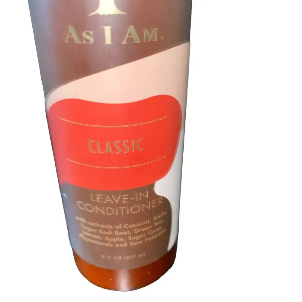 As I Am Classic Leave-In Conditioner 8 fl oz NEW